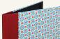 Preview: Blau rote Sammelmappe, "Resi", Mappe mit Gummiband, individuelle Mappe